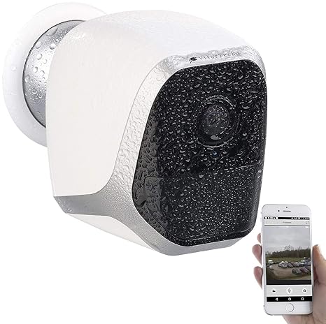 VisorTech Überwachungskameras: IP-HD-Überwachungskamera mit App, IP65, bis 6 Monate Batteriebetrieb (Kamera Bewegungsmelder)