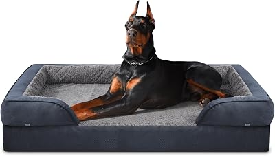 JOEJOY Extra Large Dog Bed XXL Orthopedic Waterproof Removable Cover Grey
