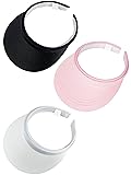 3 Pack Sun Visor Women Clip On Visors Wide Brim
