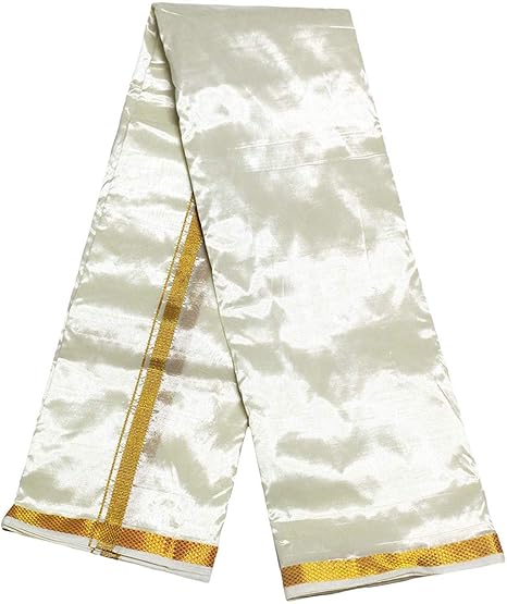 Men's Silk Anavasthram White