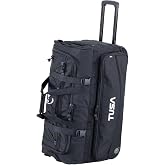 TUSA Dive Gear Roller Duffle Bag in Black