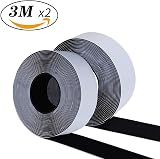 Blooven 3 m Hook and Loop Tape 30 mm Self Adhesive Black view 2