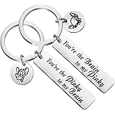 KEYCHIN BFF Inspired Gift Cartoon Lover Gift You're The Brain to My Pinky Keychain