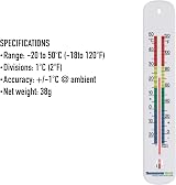 Thermometer World 215mm Colour Coded Room Thermometer UK Made view 7