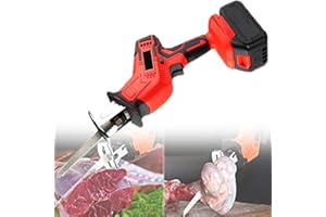 Ggkoier Bone Saw Cordless Professional Butcher Reciprocating Saw - Battery Powered Electric Bone Saw for Commercial and Home Use,battery