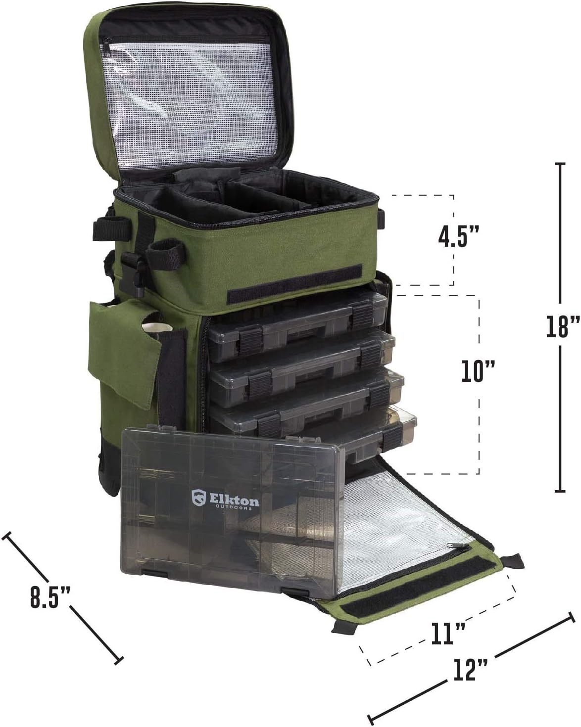 elkton outdoors rolling tackle box