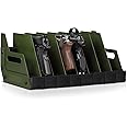 Savior Equipment Gun Pistol Revolver Firearm Handgun Rack Stand, Fit 4-12 of Most Long-Barreled Pistols, Cushioned Foam to Protect, Gun Safe Cabinet Storage Organizer Accessories