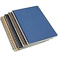 Yansanido Spiral Notebook, 4 Pcs A5 Craft Softcover 8mm Ruled 4 Color 60 Sheets -120 Pages Journals for Study and Notes (A5-4 Color Lined)