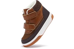 BMCiTYBM Toddler Snow Boots Boys Girls Winter Warm Shoes High Top Outdoor Sneakers for Cold Weather