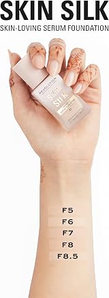 Makeup Revolution Skin Silk Serum Foundation Light to Medium 23ml F7 Hyaluronic view 7