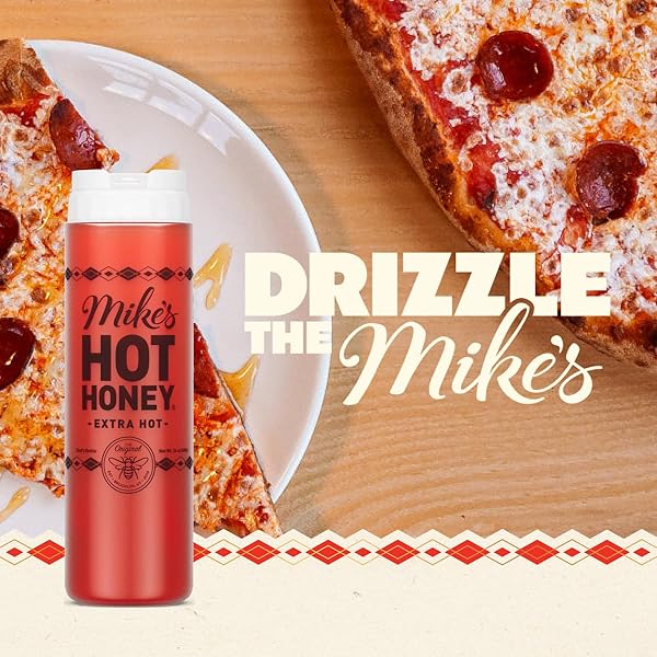 MIKE’S HOT HONEY, EXTRA HOT, AMERICA’S #1 BRAND OF HOT HONEY, SPICY HONEY INFUSED WITH CHILI PEPPERS, GLUTEN-FREE, PALEO-FRIENDLY, SWEET HEAT, PERFECT FOR HOT SAUCE LOVERS (24OZ CHEF’S BOTTLE, 1 PACK)