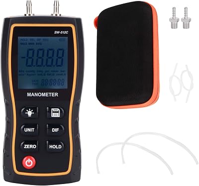 Garosa Digital Differential Manometer Pressure Gauge Meter HVAC ±103.42KPA 11