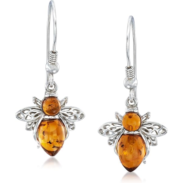 Cute Acrylic Bumble Bee Earrings - Dangle Hypoallergenic Insect Jewelry Gift For Women - View #10