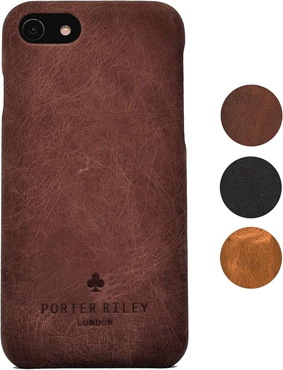 PORTER RILEY Leather Case for iPhone SE/iPhone 5/5s. Premium Genuine