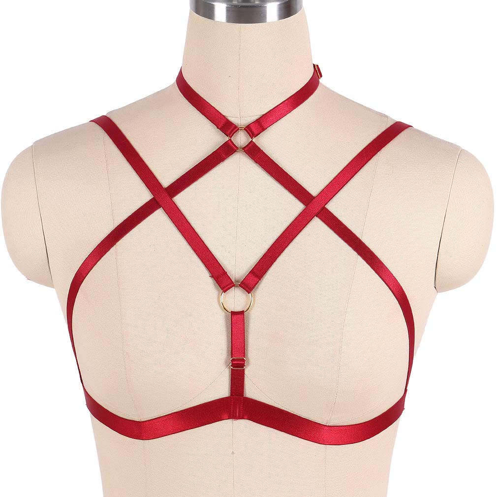 Red harness bralette Clearance