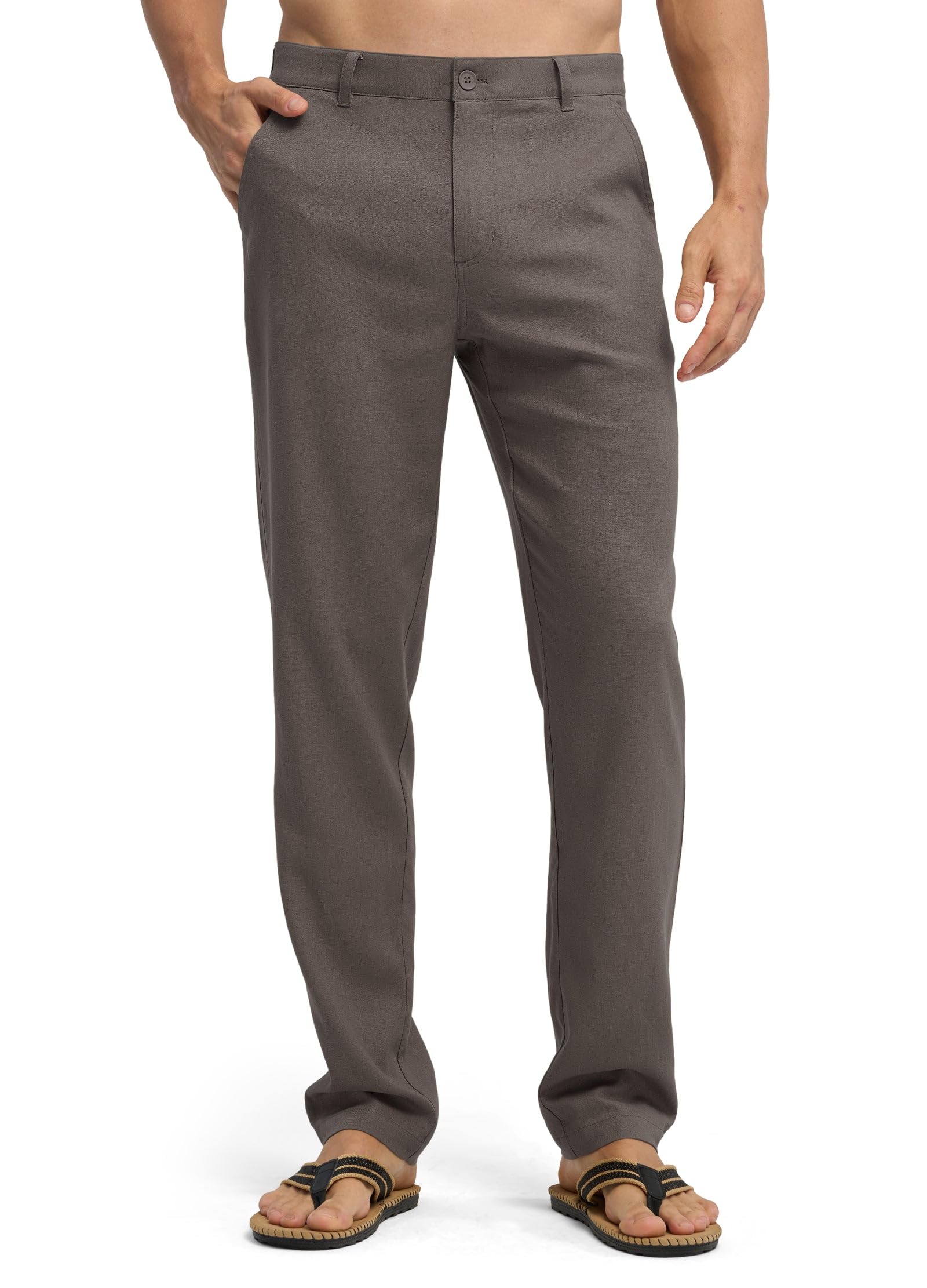 Willit Men's Linen Pants Casual Linen Dress Pants