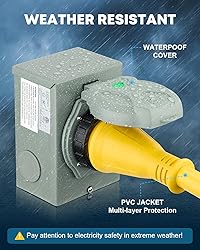 Kohree 50 Amp Generator Cord and Pre-drilled Power