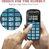 ukuu Big Button Mobile Phone for Elderly – SOS Button, 14mm Keys, 108dB view 3