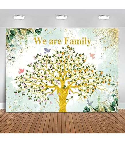 Banners And Signs Customize Family Reunion Backdrop,7x5FT | Family Tree ...