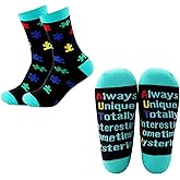 MBMSO Autism Awareness Socks Gifts 2 Pairs Autism Puzzle Socks Gifts for Autism