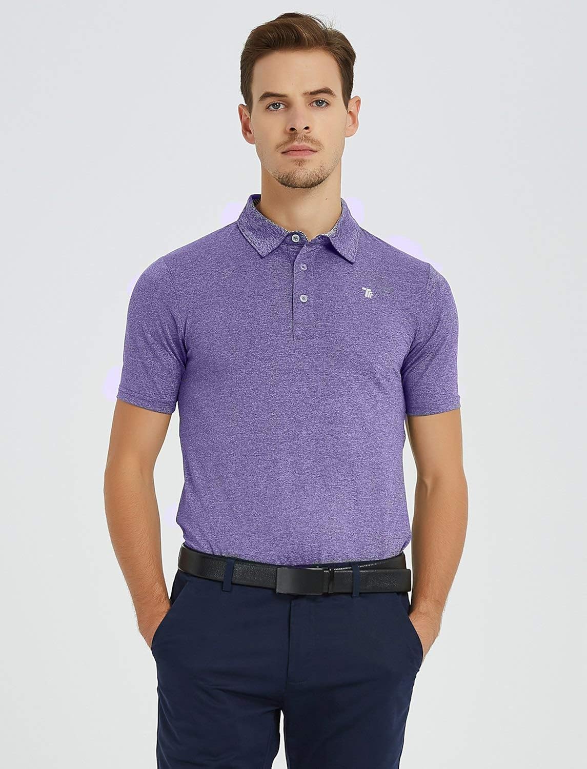 Rdruko Men's Polo Golf Shirts Quick Dry Moisture Wicking Running Training Casual Shirts 2 Pack at  Men’s Clothing store