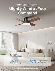 Dreo Ceiling Fans with Lights and Remote, 44 inch
