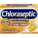 Chloraseptic Sore Throat Lozenges, Warming Honey Lemon, 18 Lozenges