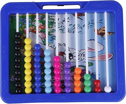 Ratnas eductional Classic Counting Slate 2 in 1. enhances Counting and Writing Skills and Helps Kids to Improve Their Vocabulary