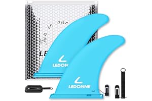 LEDONNE Fin 9'' SUP Center Fins 2 Pcs SUP Replacement Fins with 1 Extra Pin No-Tool Installation 9” Fin for Paddle Board Fin Inflatable StandupPaddle Board Replacement Fins Lowest Price in The Market