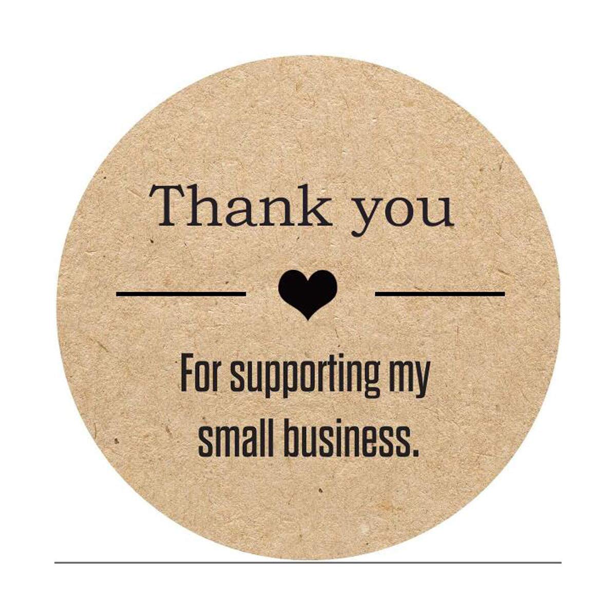 My Supporting For You Thank Small 500pcs Shops Small Boutiques Sellers Online Makers Kraft Business For Labels Used Roll Stickers You Thank Kraft Inches 1 5 Stickers Round Business Seals Creative Products Www Klevering Com