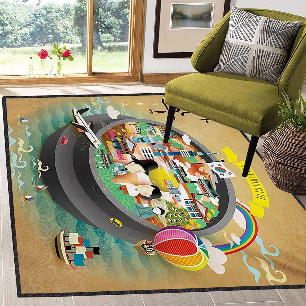 Alfombra de Dormitorio, diseño Tradicional de Corea del Sur, Interior