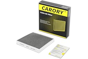 CARORY Cabin Air Filter w/Activated Carbon for Ford Bronco Sport 2021–2024, Escape 2020–2025, Explorer 2020–2025, Mustang Mach-E 2021–2024, Lincoln Aviator 2020–2024, Corsair 2020–2025, and More