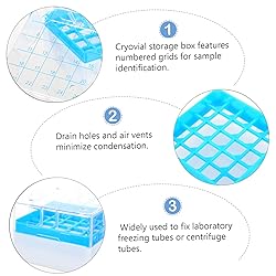OSOLADY Cryovial Storage Box Freezing Tube Box for