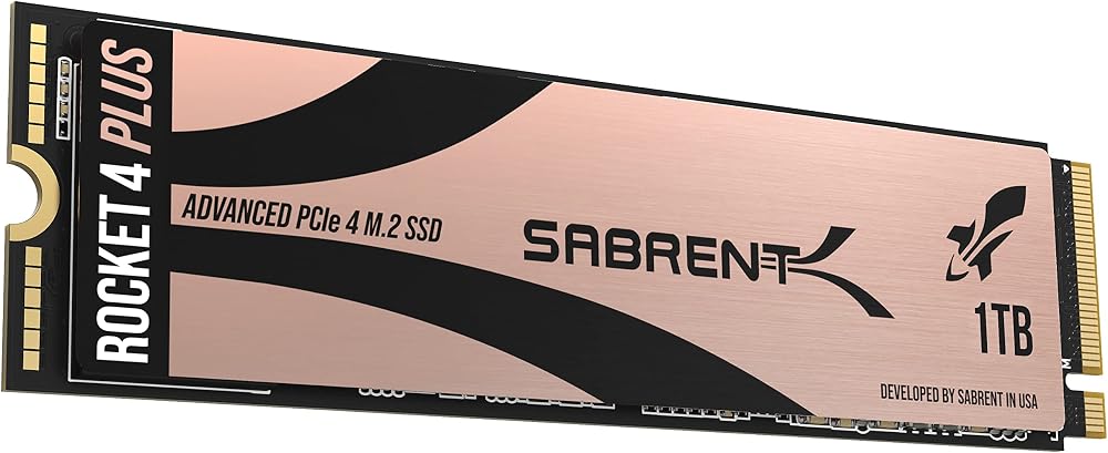 SABRENT Rocket 4 Plus 1TB NVMe PCIe Gen4 M.2 2280 SSD SB-RKT4P-1TB