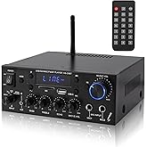1000W Mini Stereo Amplifier Bluetooth 5.0 Home Audio Power Amplifier, Dual Channel Wireless Sound Audio Stereo Receiver Syste