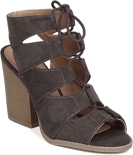 qupid block heel sandals