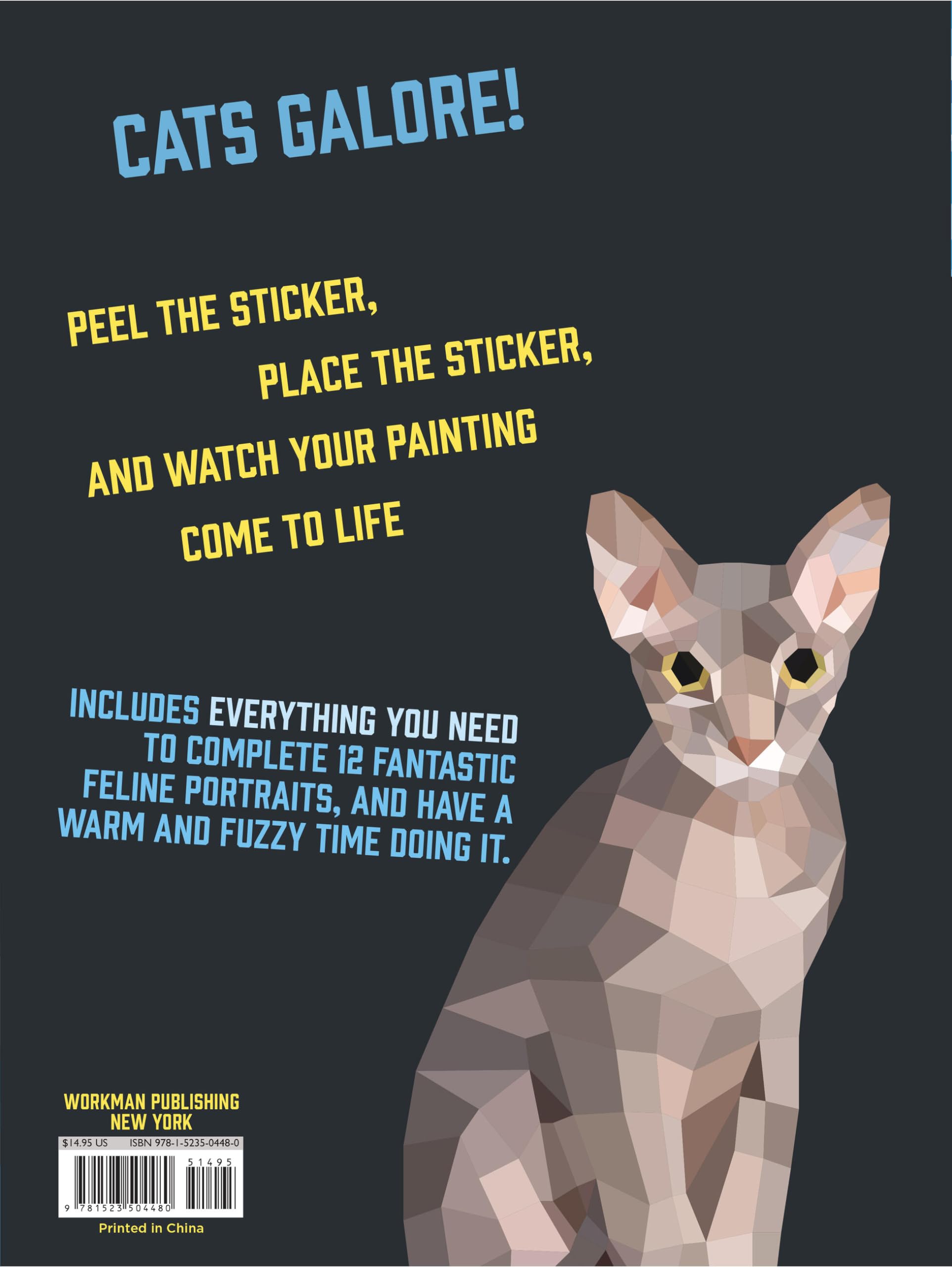 Paint by Sticker (Official): Cats: Create 12 Stunning Images One Sticker at a Time!
