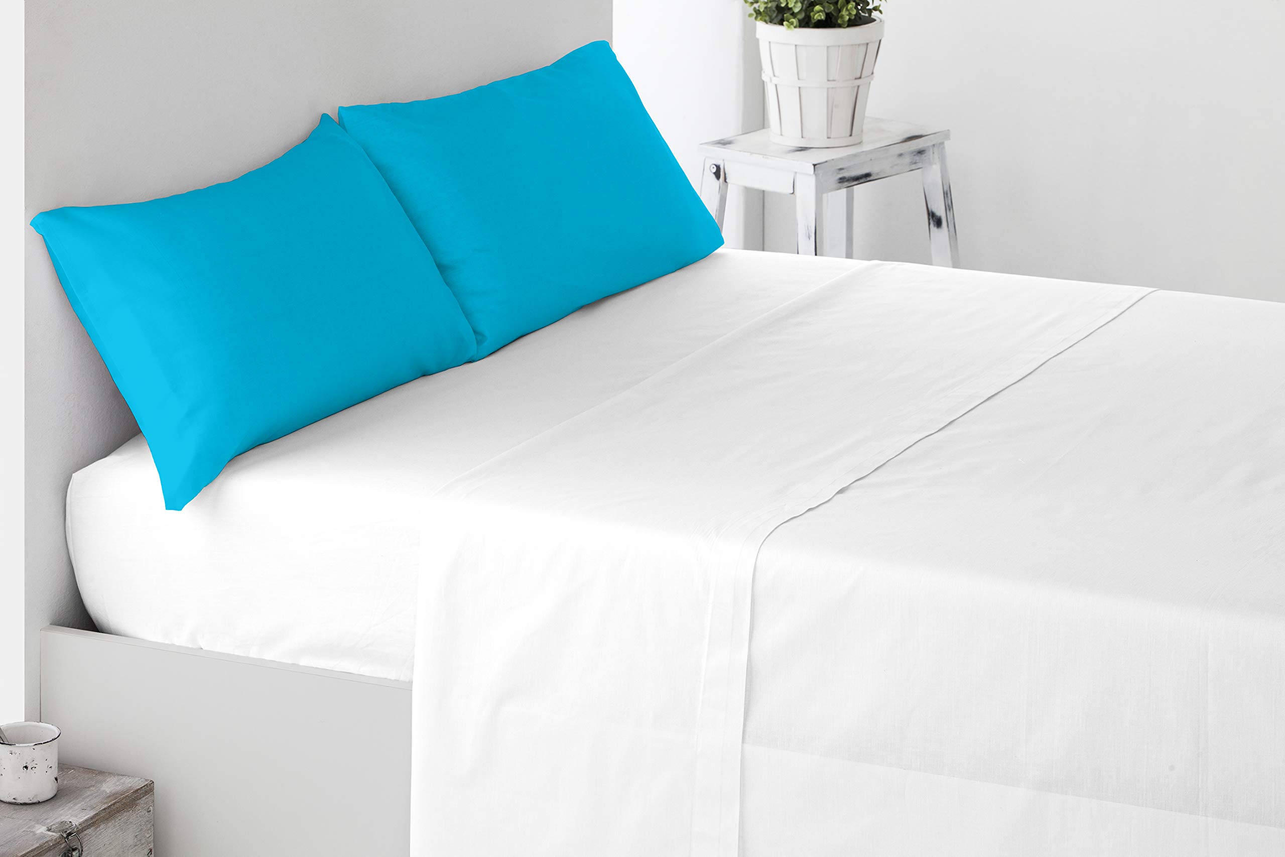 Miracle Home. Pillowcases, 2 pieces, 85 x 45. Bed 150, Turquoise — image 1