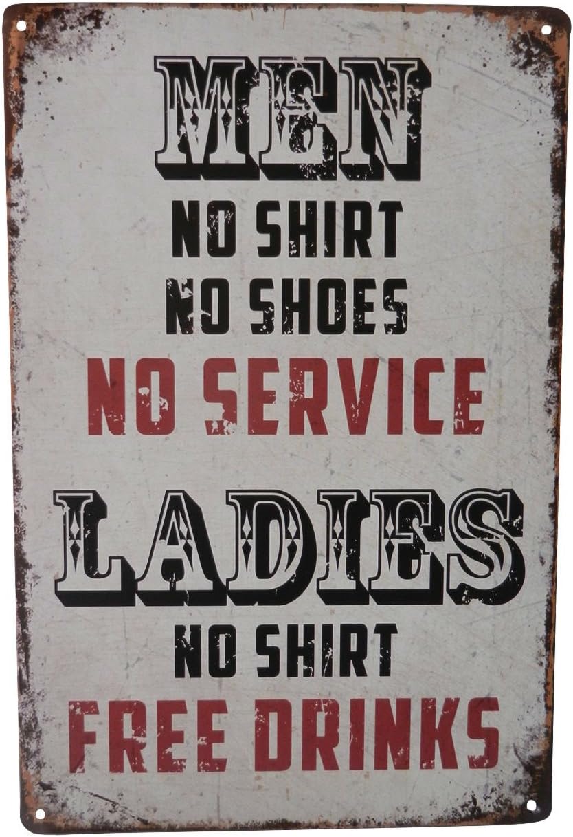 Wall Décor - Strosportsandtech Beer Alcohol Free Drinks Funny Tin Sign Bar Pub Diner Cafe Wall Decor Home Decor Art Metal Poster Retro Vintage