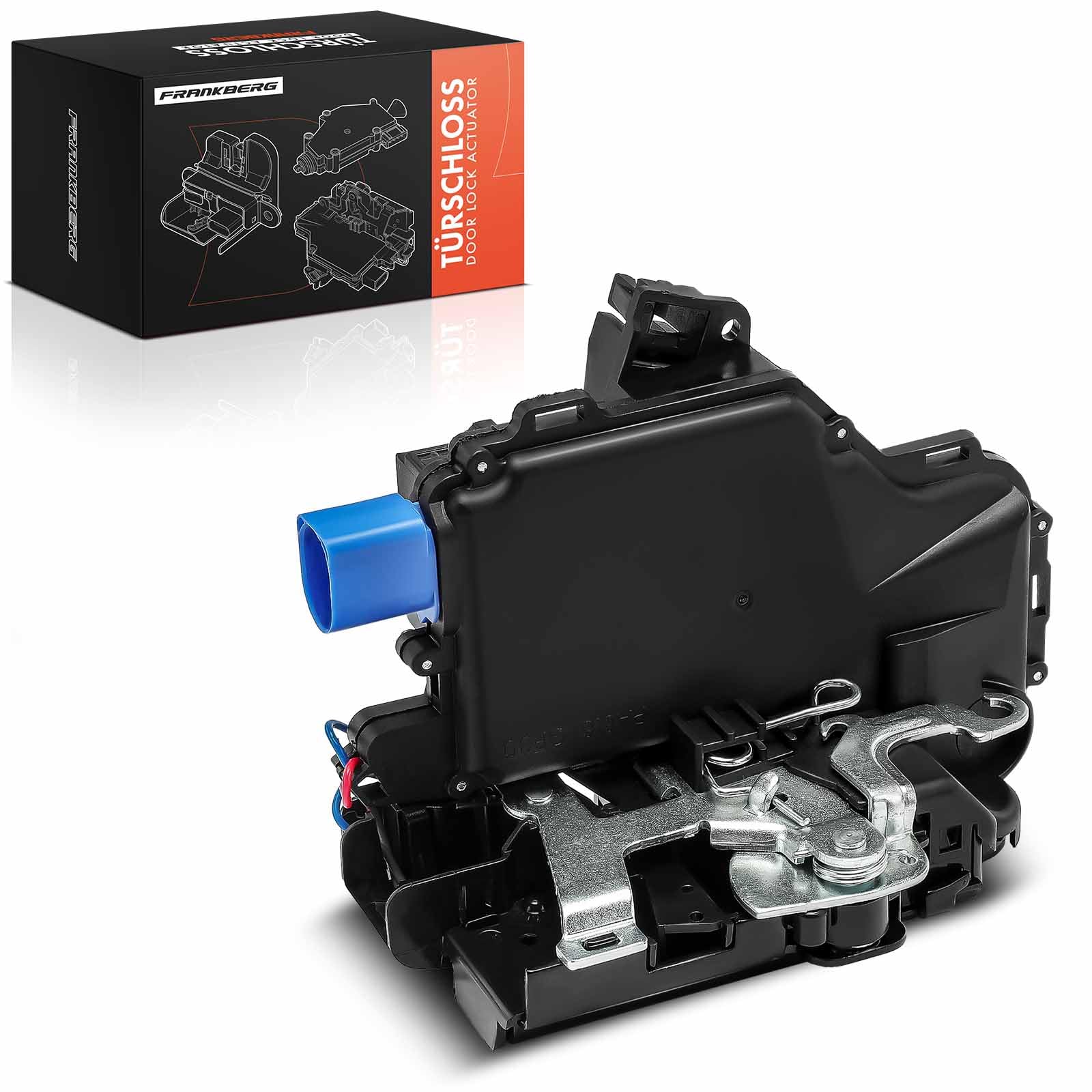 Frankberg Door Lock Actuator Rear Left Passenger Side Compatible with Polo 9N 01-09 Transporter/Caravell.e MK V 03-15 Cordoba 6L2 02-209 Ibiza MK IV 02-09 Fabia I 6Y3 99-07 Replace# 3B4839015AG