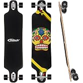 Nattork Longboard Skateboard Complete 8 Ply Canadian Hard Maple for Commuting, Carving &amp; Downhill Riding with T-Tool, Made for Adults, Teens and Kids