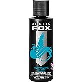ARCTIC FOX Vegan and Cruelty-Free Semi-Permanent Hair Color Dye (4 Fl Oz, AQUAMARINE)