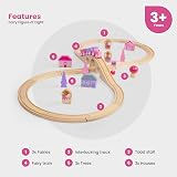 Bigjigs Toys Fairy Figure of 8 Train Set 35 Pieces Wood Railway Gift 3+ view 2