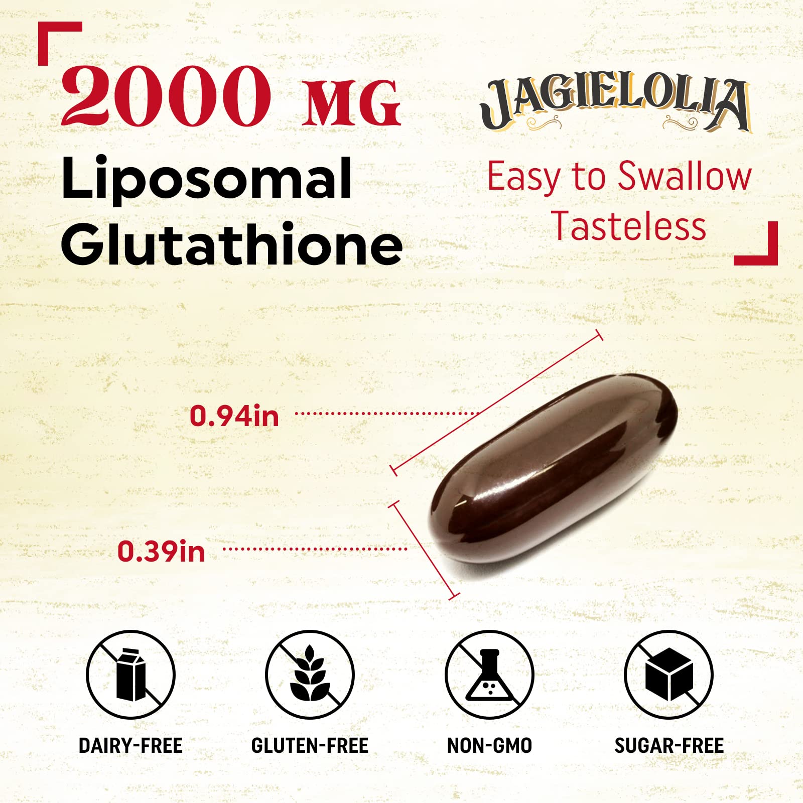jagielolia liposomal glutathione review Mua 2000 mg with L-Serine, L-Glycine & Sulforaphane – Active L-Glutathione Unique Formulation to Enhance Absorption - Master Antioxidant, Detoxifying & Immune | 240 Softgels trên Amazon Mỹ chính hãng 2026 dark circles APLB Glutathione Niacinamide Cleansing Amount:5MG