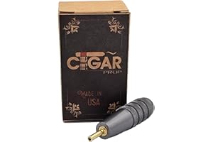 Cigar Prop Lighter Bleed Tool –Gun Metal Grey- Aluminum Body with Brass Tip for Air Removal in Butane Torch Lighters – Made in the USA – Durable and Easy to Use