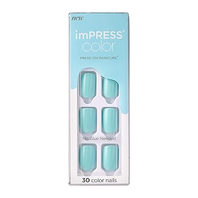 KISS imPRESS Color Press-on Manicure - Mint To Be