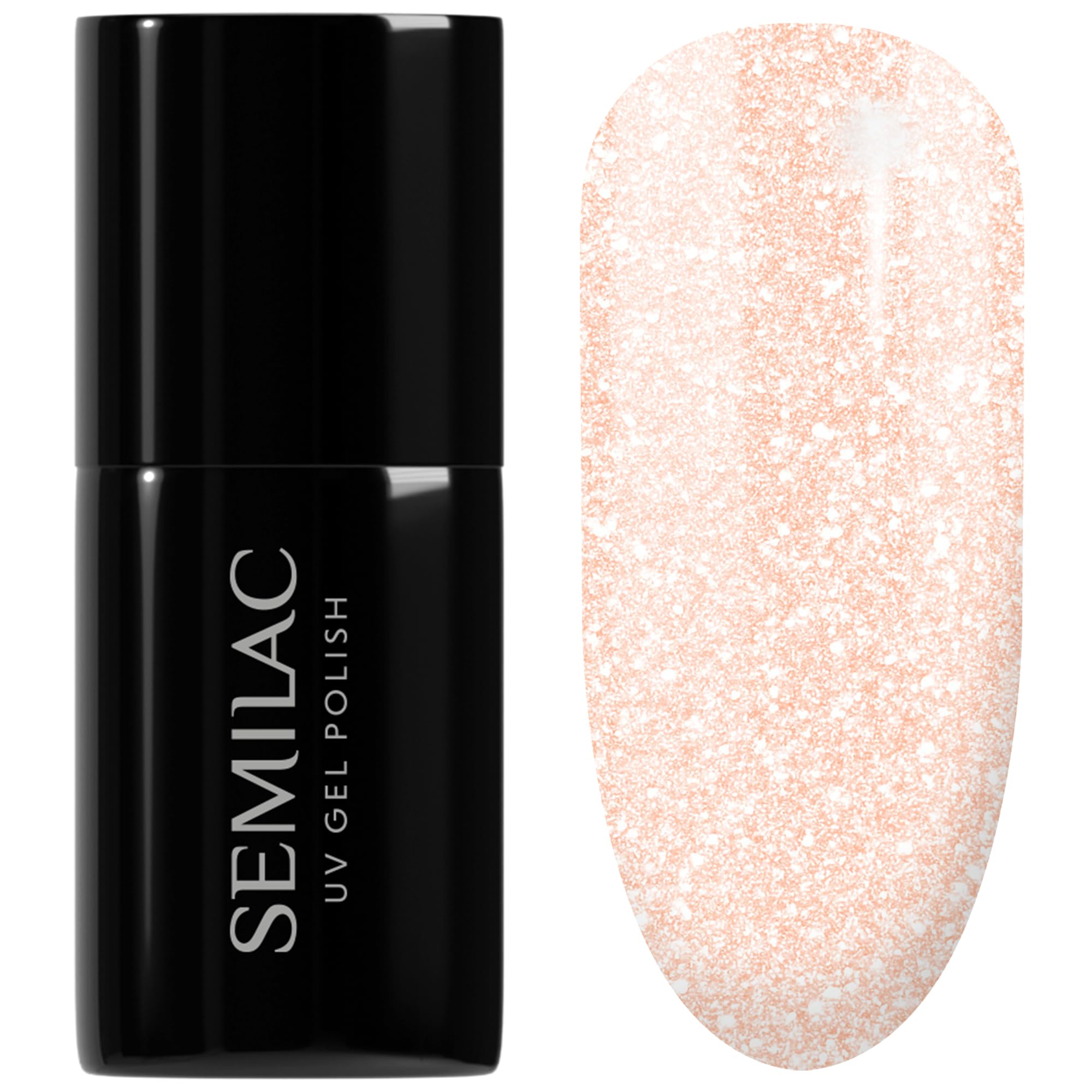 SEMILAC Gel Nail Polish 577 Shine Together - Full Coverage Gel Polish - Soak Off Easy To Use LED/UV Nail Lamp - Long Lasting Manicure and Pedicure up to 3 weeks