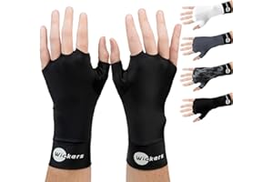 Wickers Fingerless Athletic Gloves Liners - Lacrosse Glove Liner, Ski Gloves Snow Sports Thin Thermal Liner for Hockey - Pair