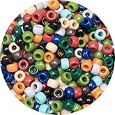 Iooleem Pony Beads(1000pcs Earth Tone-Colored), Beads for Jewelry Making, Crafts, Beading Supplies, Arts & Crafts Materials for Jewelry Making.