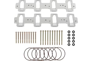 RALZAOTO Rectangle Intake Manifold Adapter Plates Compatible with LS1 Cathedral Port Cylinder Head to LS3 LSA ZL1 CTS-V